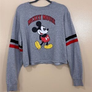 Disney Mickey Mouse Y2K Crop Top, Women’s Top, 2XL, Stretch, Comfort, 90s